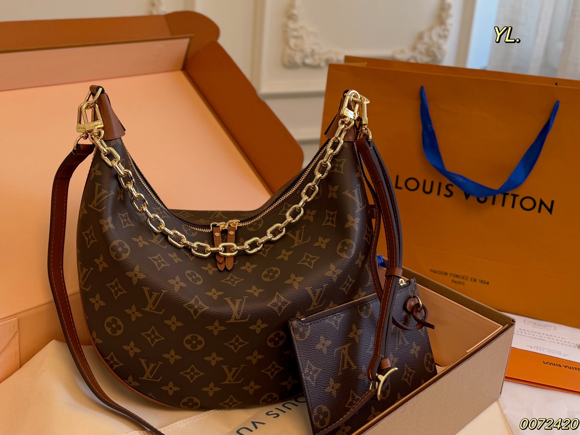 Louis Vuitton LV Monogram Canvas Shipping Box Included | Luxury Designer Fashion Accessory